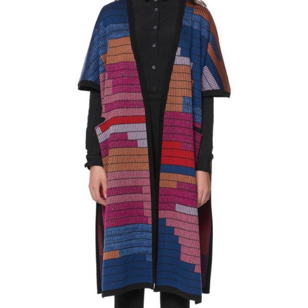 Mara Hoffman Radial Sweater Cape Poncho RARE One Size Fits All sizing